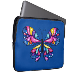 Lebendiger Bunter Schmetterling Laptopschutzhülle