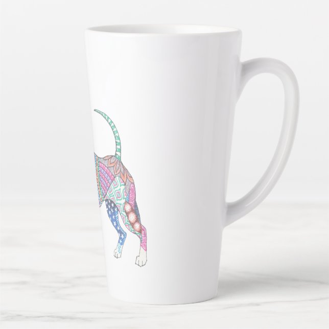 Lebendiger Chihuahua  Große Latte-Mug Milchtasse (Rechts)