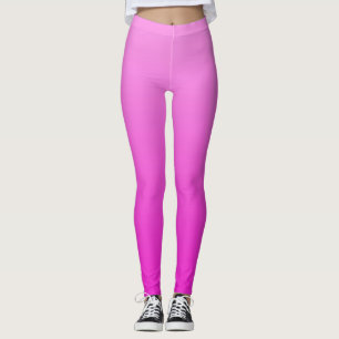 Lebendiger elektrischer Sommer Hot Pink getauchte  Leggings