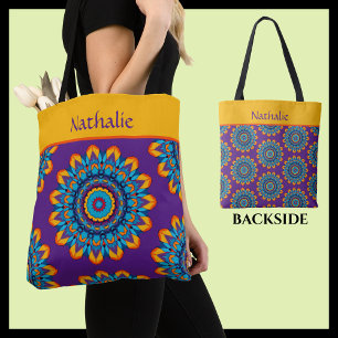 Lebendiger Farbiger Lila Boho-Stil