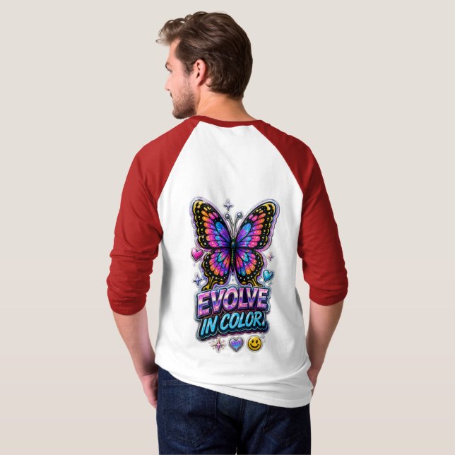 Lebendiger Farbsplash  T-Shirt (Schwarz voll)