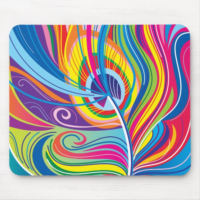 Lebendiger Federwind Mousepad (Vorne)