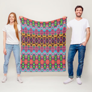 Lebendiger Fleece: Trendige Deckenmuster auf Zazzl Fleecedecke