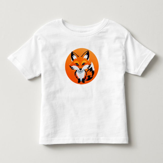 Lebendiger Fuchskopf Kleinkind T-shirt (Vorderseite)
