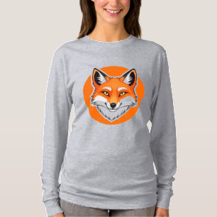 Lebendiger Fuchskopf T-Shirt