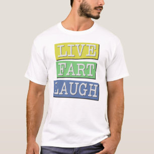 Lebendiger Furz Lachen Lustiges T-Shirt