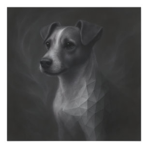 Lebendiger Geist – Jack Russell Geometrie Fotodruck