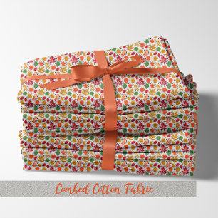 Lebendiger Herbst hinterlässt mehrfarbiges Muster Stoff