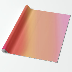 Lebendiger Hot Pink Orange Gelb Verlauf – Bunt Geschenkpapier