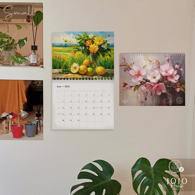 Lebendiger Impasto-Kunstkalender 2026 Kalender (Vibrant Impasto Art Calendar 2026-Small)