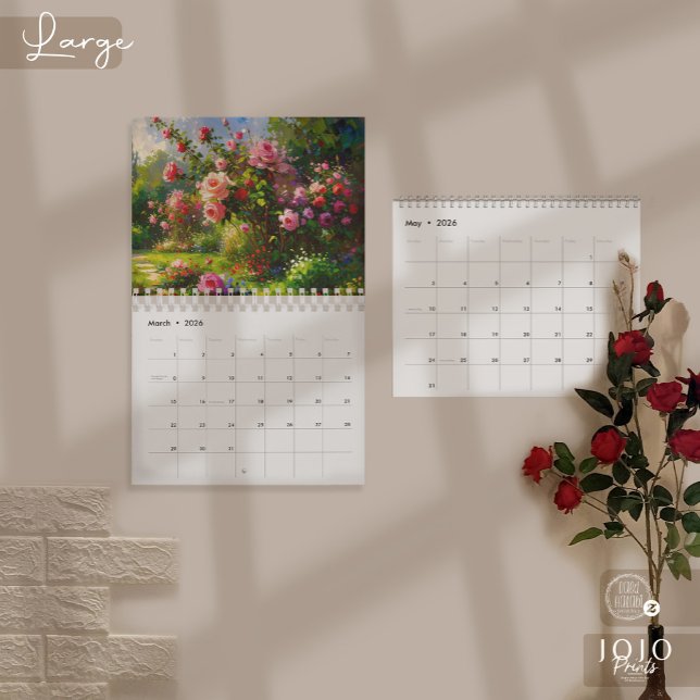 Lebendiger Impasto-Kunstkalender 2026 Kalender (Vibrant Impasto Art Calendar 2026-Large)