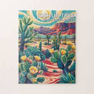 Lebendiger Joshua-Tree-Nationalpark-Kaktus individ Puzzle