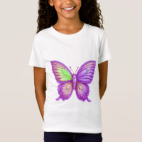 Lebendiger lila Schmetterling Kunst für Mädchen