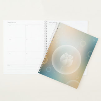 Lebendiger Lotus-Hardcover-Planer Planer