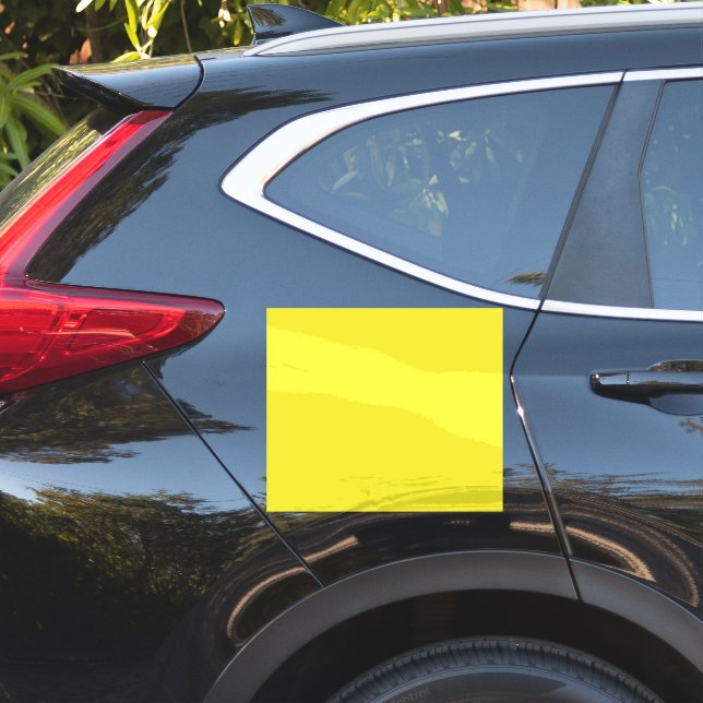 Lebendiger massiver gelber Hintergrund  Aufkleber (Auto Seite)