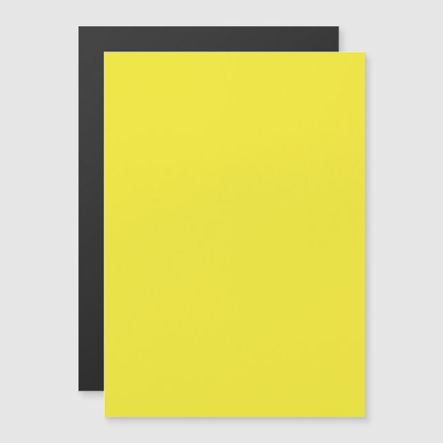 Lebendiger massiver gelber Hintergrund  Magneteinladung (Vorne/Hinten)