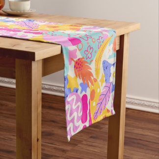 Lebendiger Maxi-Patchwork Kurzer Tischläufer