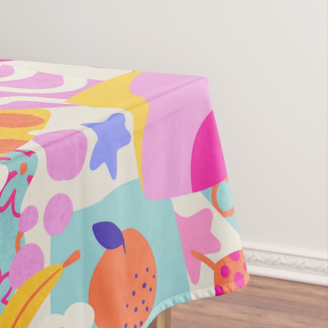Lebendiger Maxi-Patchwork Tischdecke (Beispiel)