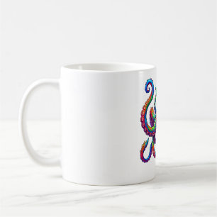 Lebendiger Neon-Oktopus-Ausbruch Kaffeetasse