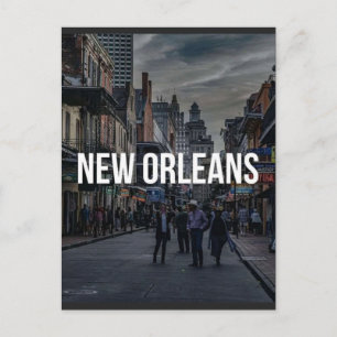 Lebendiger New Orleans Straßenkunst-Druck Vibran Postkarte