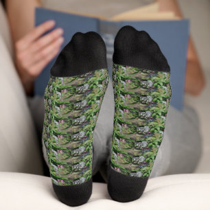 Lebendiger Papierdrachen, Blaue Tiger Schmetterlin Socken