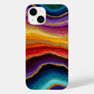 Lebendiger Regenbogen-Achat-Geode Case-Mate iPhone 14 Hülle