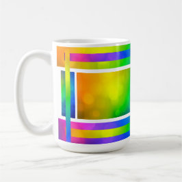 Lebendiger Regenbogen-Becher Kaffeetasse