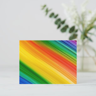 Lebendiger Regenbogen der Farben Postkarte