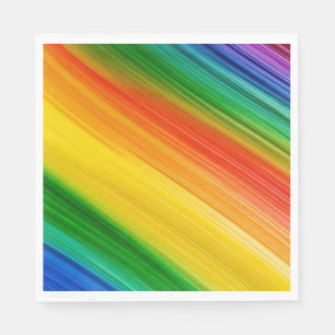 Lebendiger Regenbogen der Farben Serviette