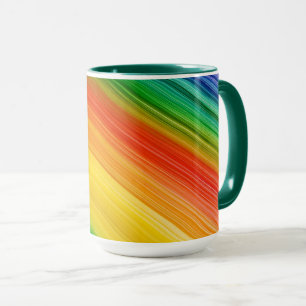 Lebendiger Regenbogen der Farben Tasse
