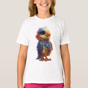 Lebendiger Regenbogen-Phönix-Kinderschlafanzug T-Shirt
