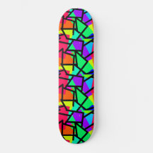Lebendiger Retro-Style Geometrischer 80er Memphis-
