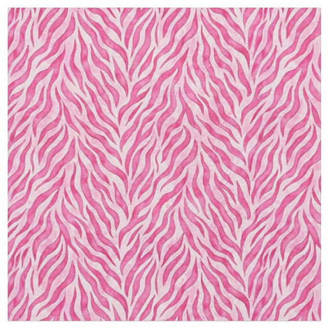 Lebendiger Rosa Zebradruck Stoff (Nahaufnahme)