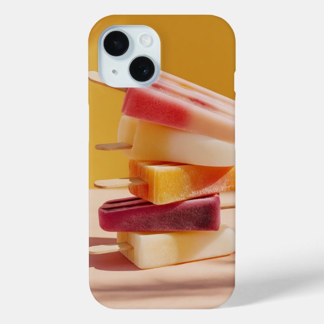 Lebendiger Sommer Popsicle Stapel Tech Case (Rückseite)
