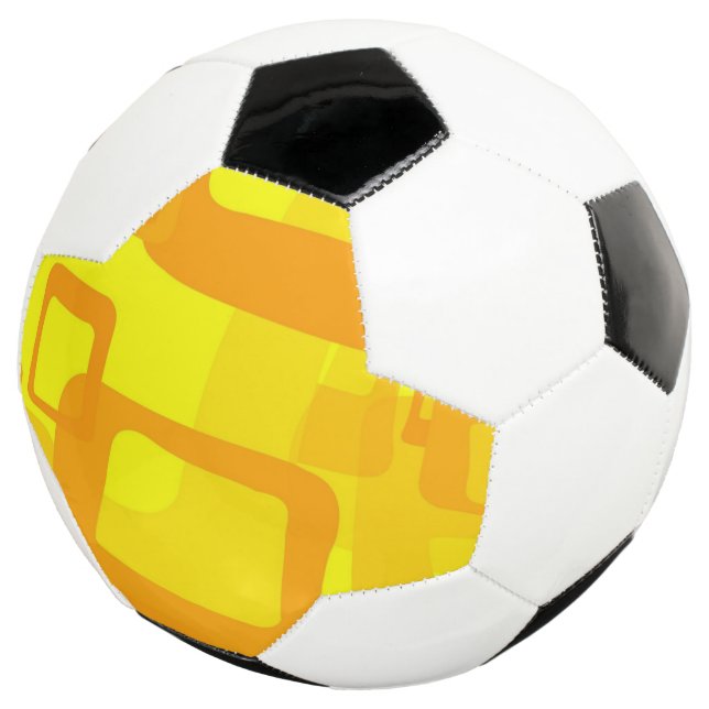 Lebendiger Sonnenschein-Fluss – Moderne abstrakte  Fußball (Dreiviertel)
