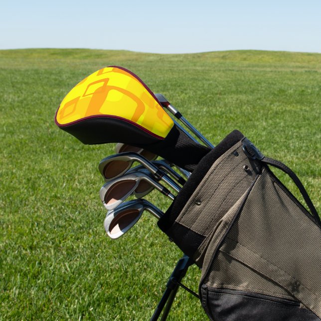 Lebendiger Sonnenschein-Fluss – Moderne abstrakte  Golf Headcover (In SItu)