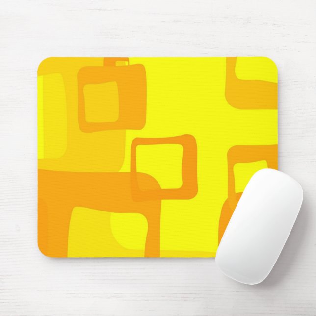 Lebendiger Sonnenschein-Fluss – Moderne abstrakte  Mousepad (Mit Mouse)