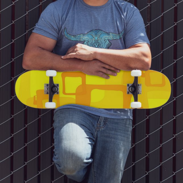 Lebendiger Sonnenschein-Fluss – Moderne abstrakte  Skateboard (Außenbereich 3)