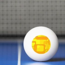 Lebendiger Sonnenschein-Fluss – Moderne abstrakte  Tischtennisball