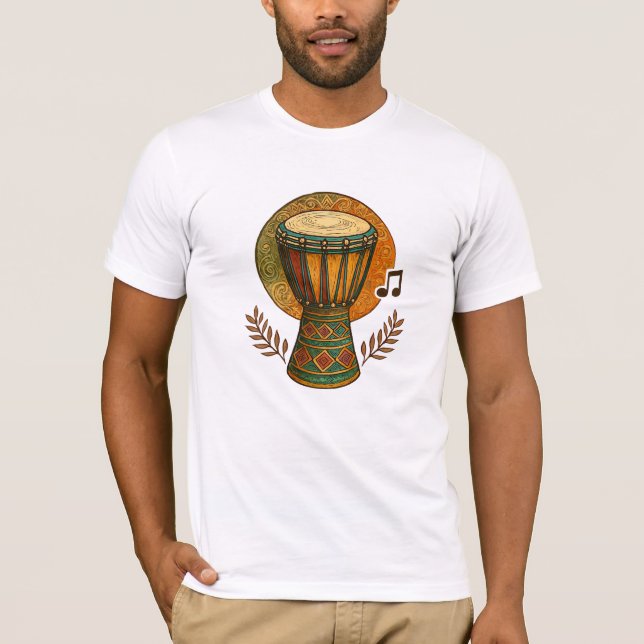 Lebendiger tribaler Rhythmus T-Shirt (Vorderseite)