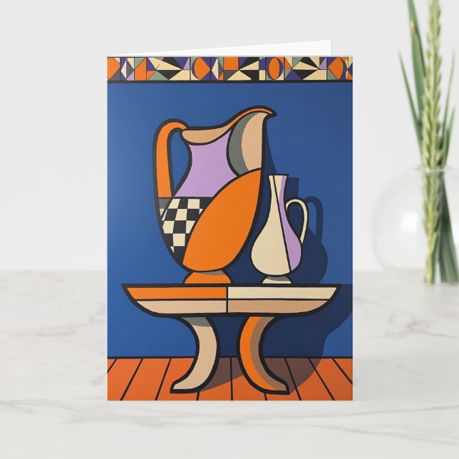Lebendiger Vatertag-Kunstkarte Karte (Vorderseite)