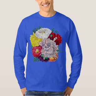 Lebendiger Vintage-Blumenstrauß aus Wildblumen T-Shirt