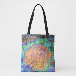 Lebendiges Abalone-Schalen-Mosaik-Muster Abstract