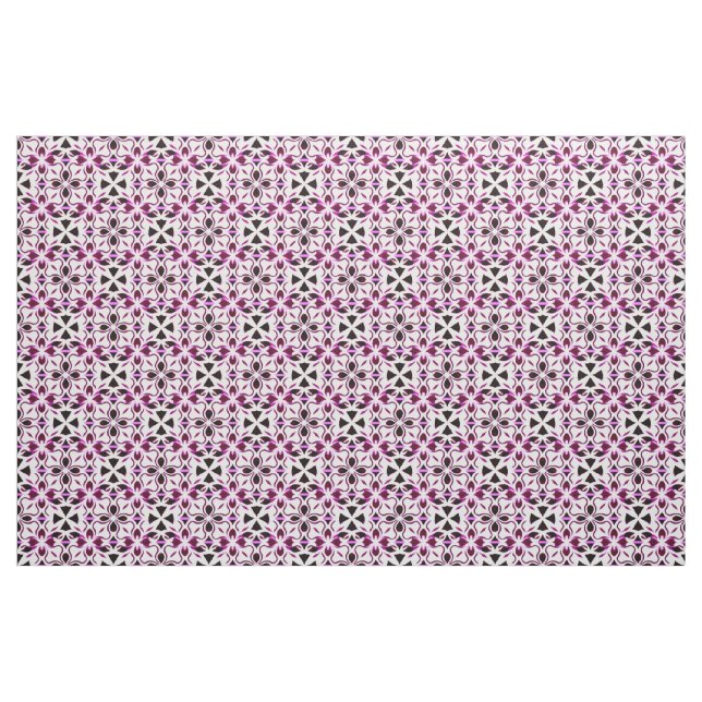 Lebendiges abstraktes Blumenmuster Stoff (Fat Quarter (45,7 x 55,9 cm))