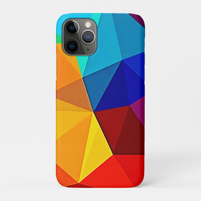 Lebendiges abstraktes geometrisches Flussdesign Case-Mate iPhone Hülle (Rückseite)
