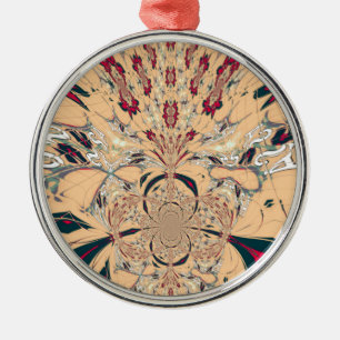 Lebendiges Afrikanisches Kaleidoskop: Ein Pfirsich Ornament Aus Metall