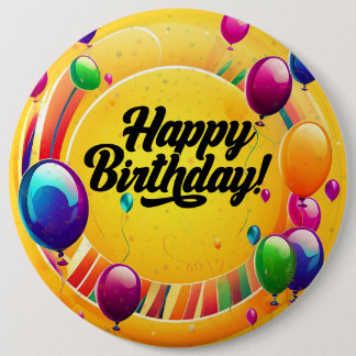 Lebendiges Alles Gute zum Geburtstag Button
