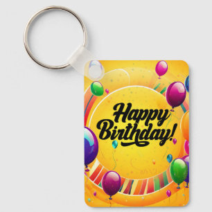Lebendiges Alles Gute zum Geburtstag Schlüsselanhänger