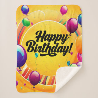 Lebendiges Alles Gute zum Geburtstag Sherpadecke