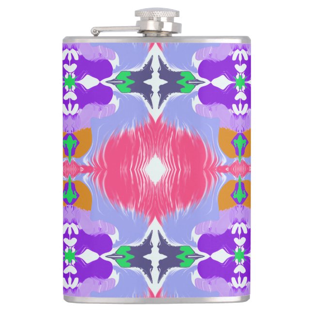 Lebendiges Aurora-Kaleidoskop Elektrisch Flachmann (Vorderseite)